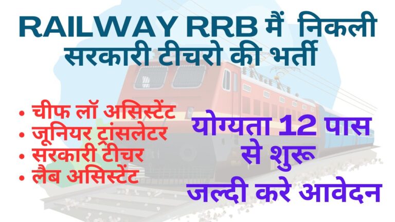 Railway RRB Ministerial and Isolated Post CEN 07/2024 Apply Online for 1036 Post