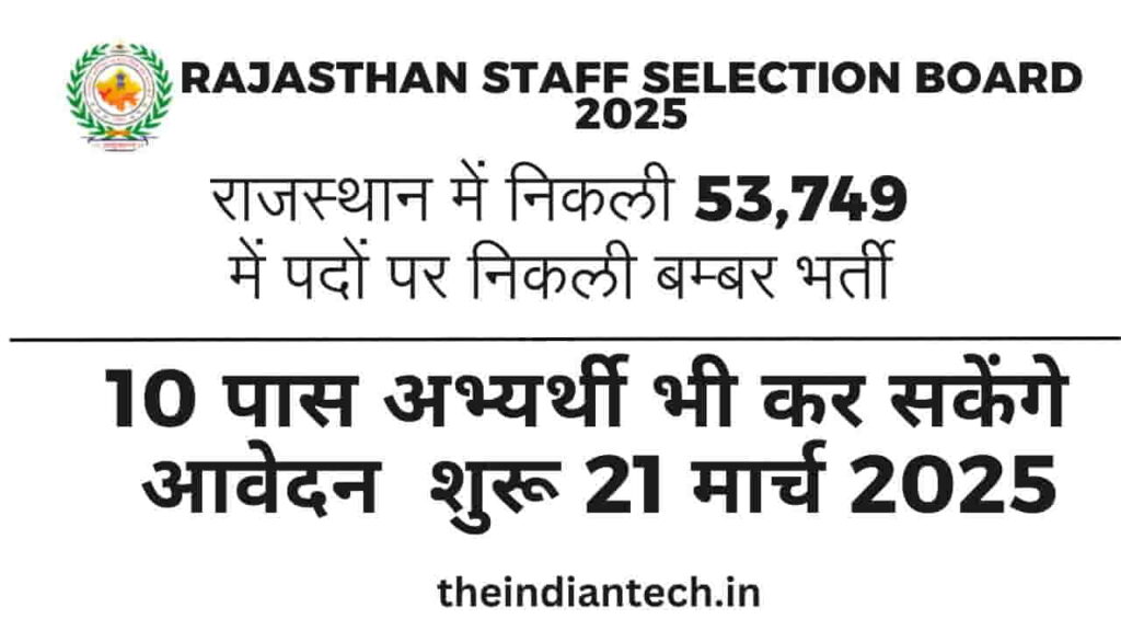 rajasthan 4th class bharti 2025
