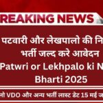 Patwri or Lekhpalo ki Nikali Bharti 2025