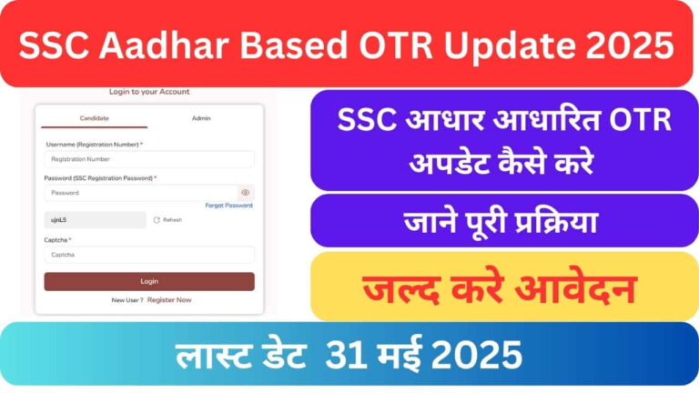 SSC Aadhar Based OTR Update 2025