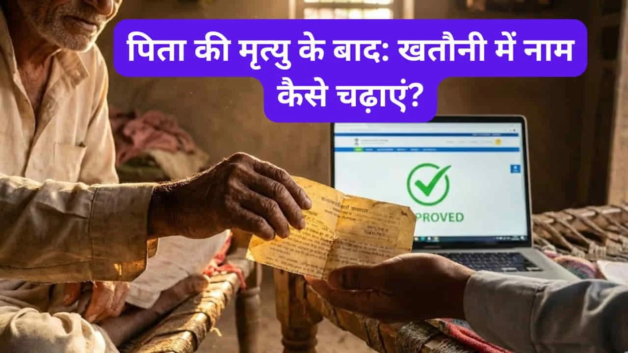 पिता की मृत्यु के बाद खतौनी में नाम कैसे चढ़ाएं